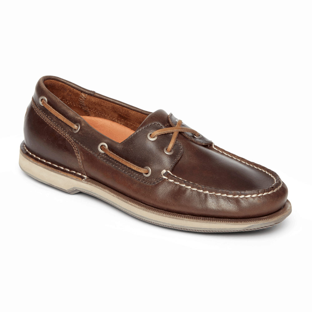 Rockport Boat Shoes For Mens Brown - Perth - UB8390746